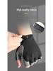Shock-Absorbing Fingerless Fitness Gloves: Breathable, Non-Slip, Sweat-Wicking, Anti-Callus, for Machine Training, Suitable for Men and Women