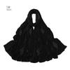 Rhinestone Floral Beads Modal Jersey Hijab Shawls Women Wrap Elastic Thick Muslim Full Cover Islam Foulards Bonnet Headband