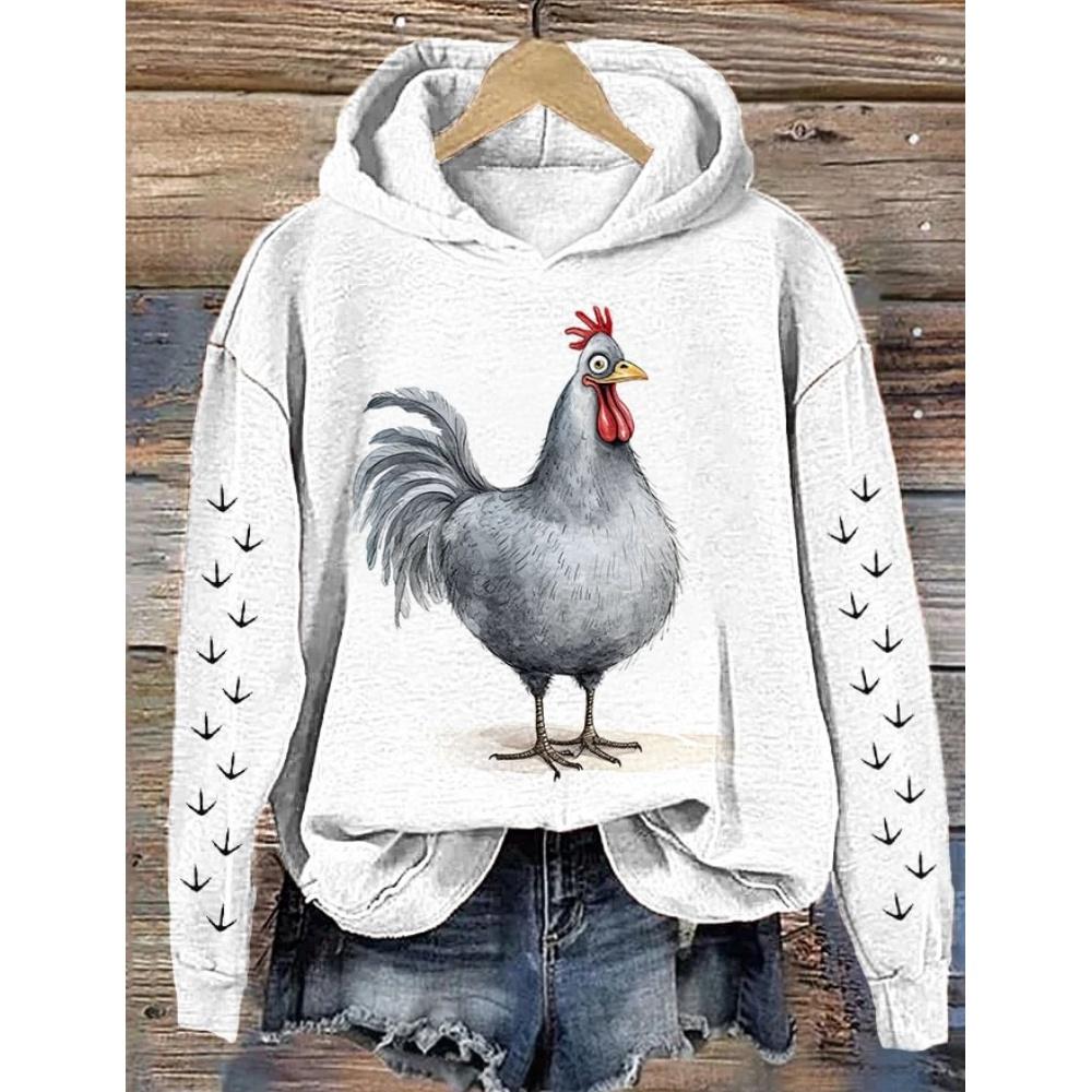 2024 New Women's Hoodie Colour Animal 3d Harajuku Printing Round Neck Tops Sweatshirt Spring/Autumn Fashions Clothing Casual