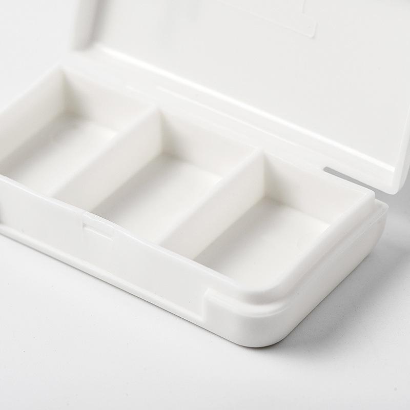 Portable Pill Box With 3 Compartments Cute Pattern Sealed Lid Perfect For Travel Outdoor Daily Medicine Use