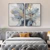 Pittura di lusso per arredamento da parete soggiorno Stampa su tela astratta blu floreale Quadri da parete Camera da letto Ingresso Moderna opera d'arte da parete