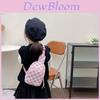 Mini Korean Style Childrens Crossbody Chest Bag With Trendy Checkered Print Design