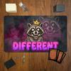 King Raccoon Cool Animal Pattern Gaming Mouse Pad Playmat 24"X14" MTG TCG Office Desk Mat for Work Game PC Laptop Rug MousePad