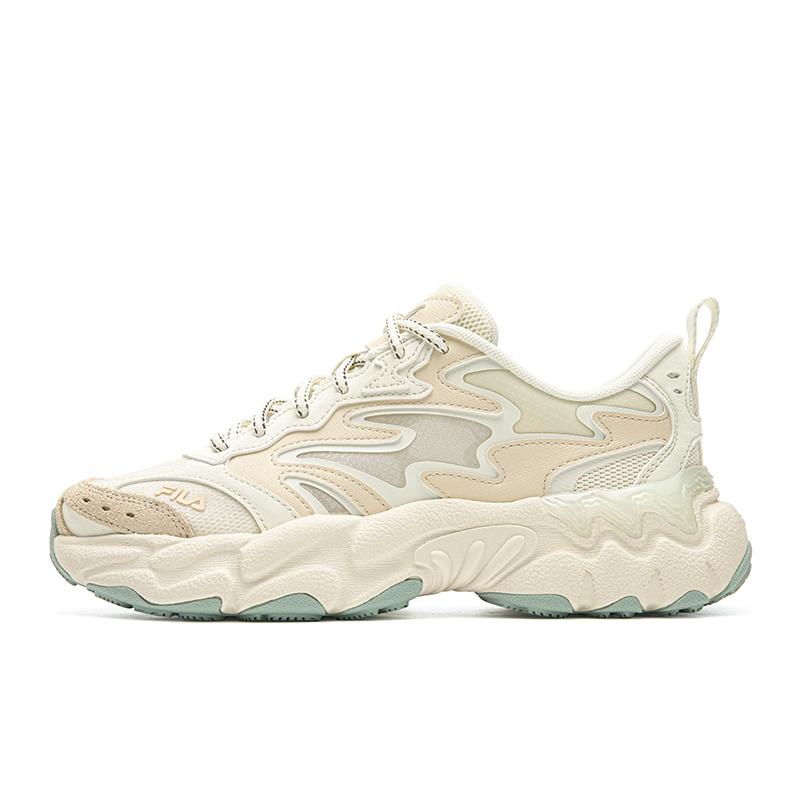 FILA FERN Chunky Sneakers Women s Low top Cream White/Ice Green F12W622112FCI 37.5
