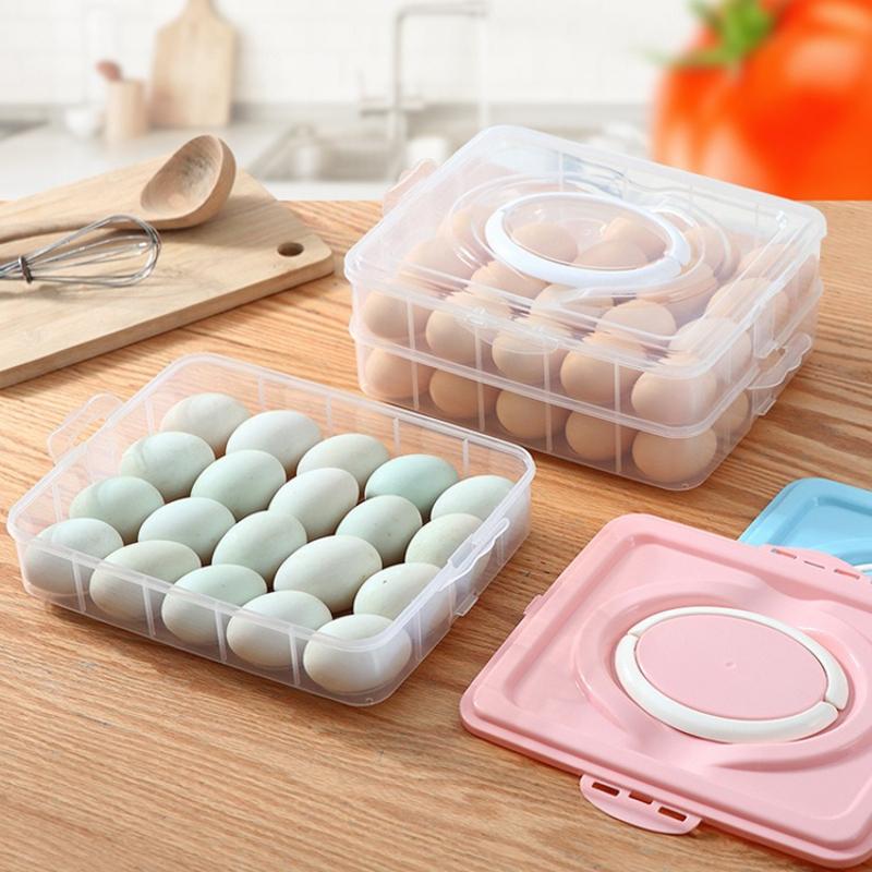 Large Capacity Storage Box for Eggs Anti-collision Multi-layer Fresh-keeping Household Sealed Hand-carrying Egg