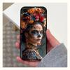 Day of the Dead Mexican Catrina Skull Phone Case For Samsung Galaxy A13,A21s,A22,A31,A32,A52,A53,A71,A80,A91 Soft Black Shell