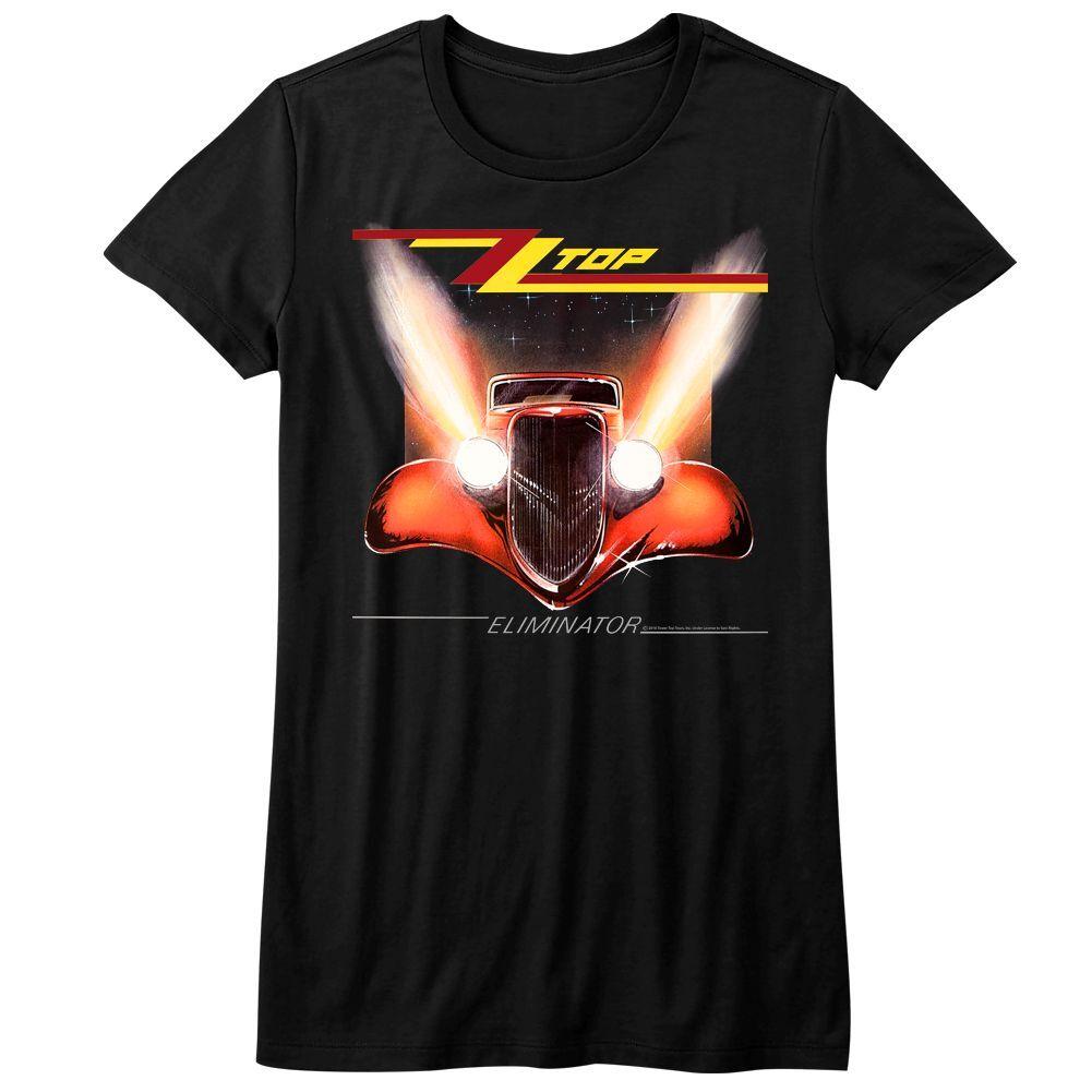 Ladies ZZ Top Eliminator Cover Music Shirt L