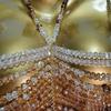 European Handmade Beaded Tassel Chest Chain - Strappy Back Beach Party Accessory