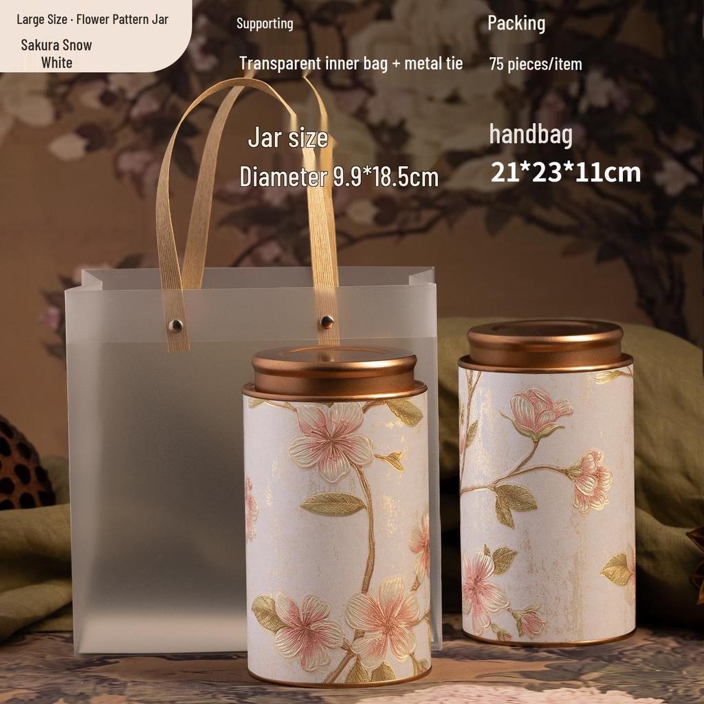 Exquisite Multi-Tea Storage Can: Sealed Container for Black, Green, Jasmine, White, & Oolong Tea.