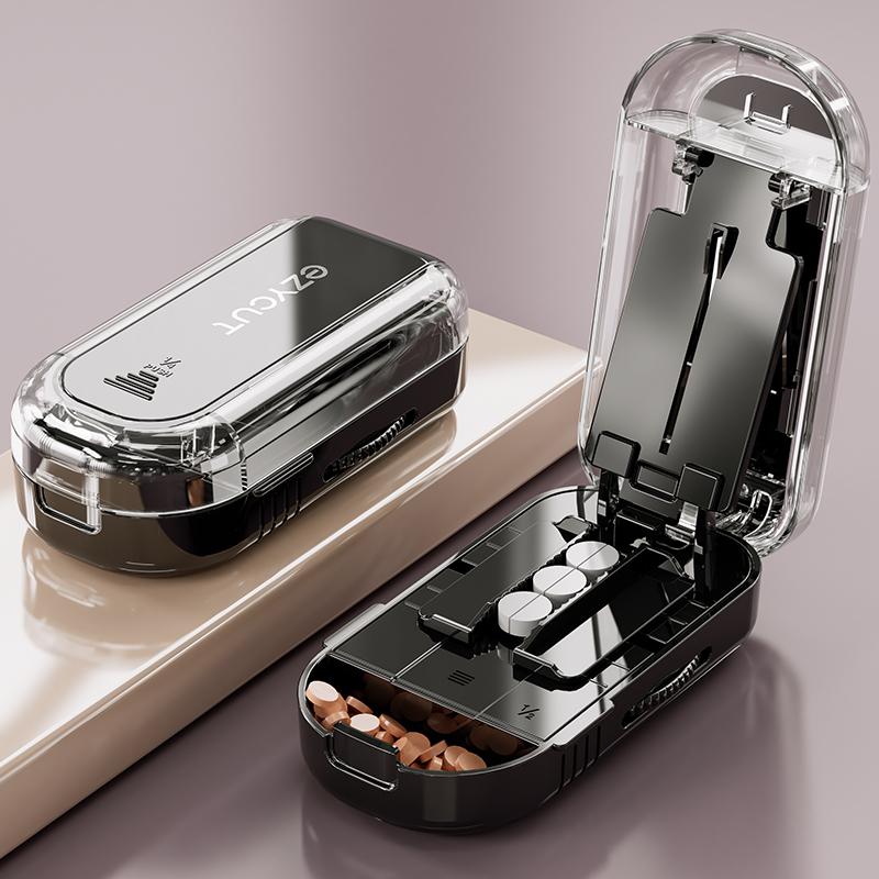 

Новый дизайн Таблетница для деления/трисекции/четвертования Равномерная резка со сменными лезвиями Водонепроницаемая дорожная таблетница