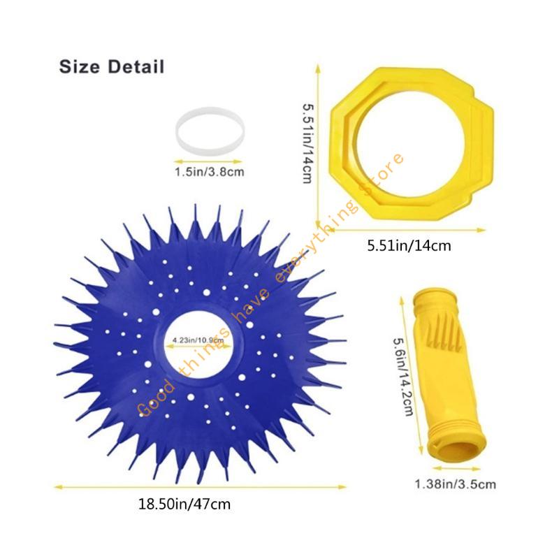 Čistič bazénu W70329 Žebrovaný disk W69698 Membrána W70327 Patka pro Zodiac G3 55KF