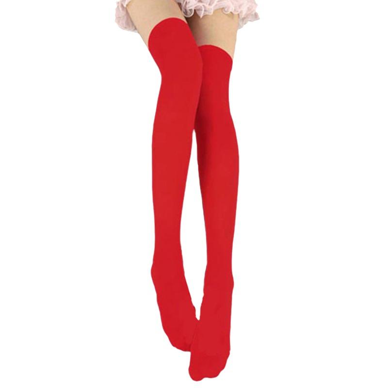 Stockings Lolita Ladies Girls Warm Knee Socks Sexy Soild Color Long Socks Women Over Knee Thigh High Over The Knee