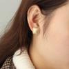 3Pairs/Set Women Metal Jewelry Geometry Pattern Scrub Gold Earrings Round Oval Punk