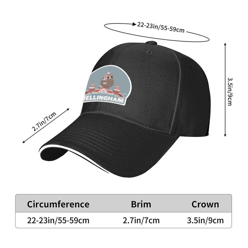 The Bellingham Sloth Baseball Cap Beach Hat Anime Beach Tea Hat For Man Womens