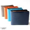 CCOMPANY LIMITED Lupo 2 Second Italian Leather Bifold Wallet with Coin Purse and Card Case Men's (Orange)