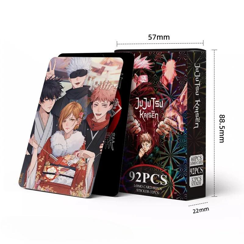 92pcs Lomo Cards Anime Satoru Gojo Laser Paper Card Photo Cards Postcard for Fans Collection Gifts