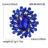 Chic Retro Alloy Rhinestone Glass Brooch for Women