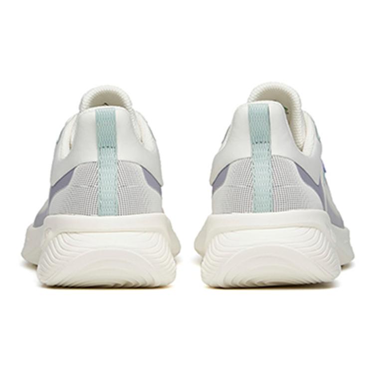 New Anta Running Collection Cushioning Anti Slip And Wear Resistant Low Top Running Shoes Women's White Purple 922145564-1