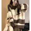 In Stock: Japanese Retro Striped Knit Sweater - Autumn/Winter Loose College Style