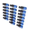 4 Pole Speaker Connector Fit for Speakon NL4FC High Power Speaker Professional Amplifier Twist Lock Plug 20pcs