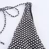 Kaslead New Women Clothes Western Style Fashion Polka Dot Midi Sling Halter Dress 2590884