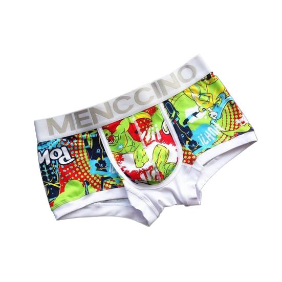 Boxer da uomo con elastico largo in vita, slip boxer a vita bassa