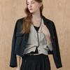 MAXZA Metal Yarn Mix Jacquard Crop Jacket Zd04qj601on