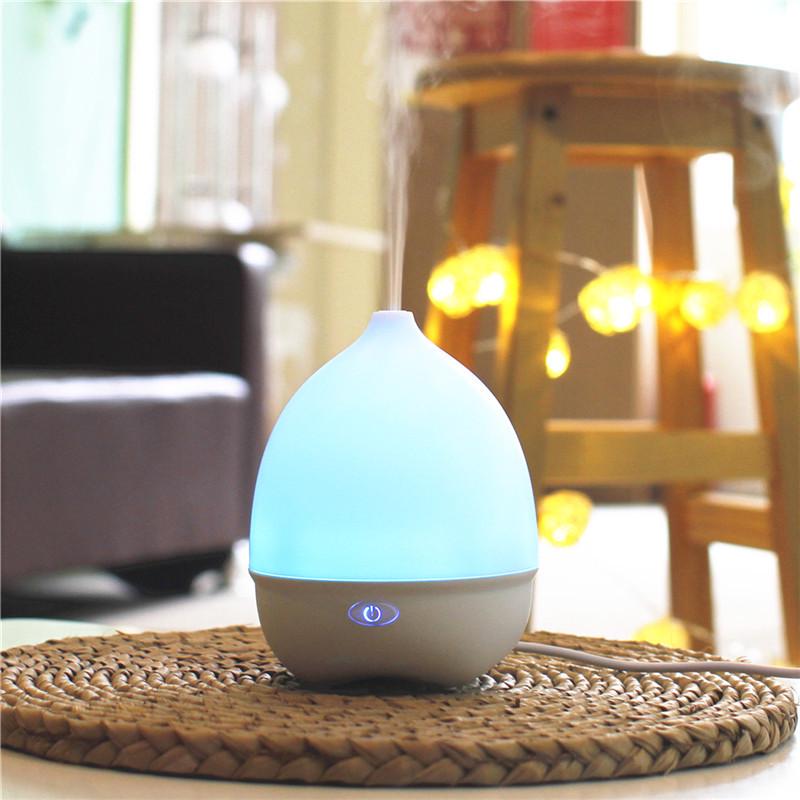 

Colorful Ultrasonic Aroma Diffuser & Humidifier for Essential Oils Warm White білий
