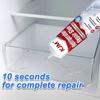 Refrigerator Drawer Repair Glue Cold Resistant Clear Adhesive for Fridge Crisper Bin Freezer Plastic Storage Box Crack Fix