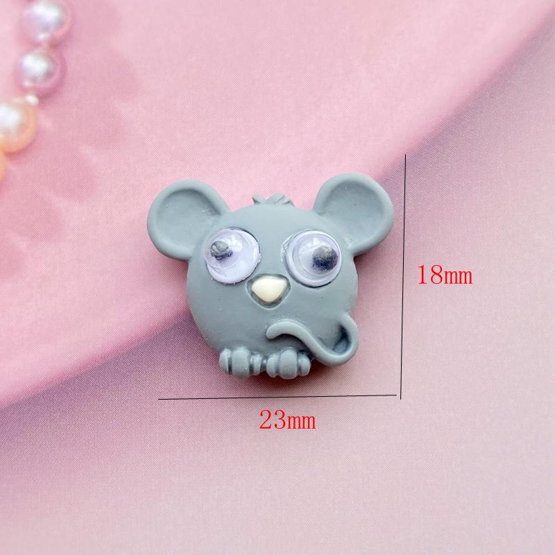 10pcs Resin Mixed animals Flat back Cabochons for DIY Hair Bow Center Scrapbooking Embellishments Phone Decoration