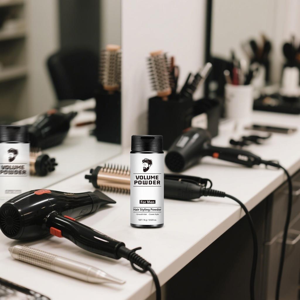 Men's Hair Powder, Long-lasting Setting Hair Powder Enhances Texture And Volume, Creating A Refreshing Look,15g