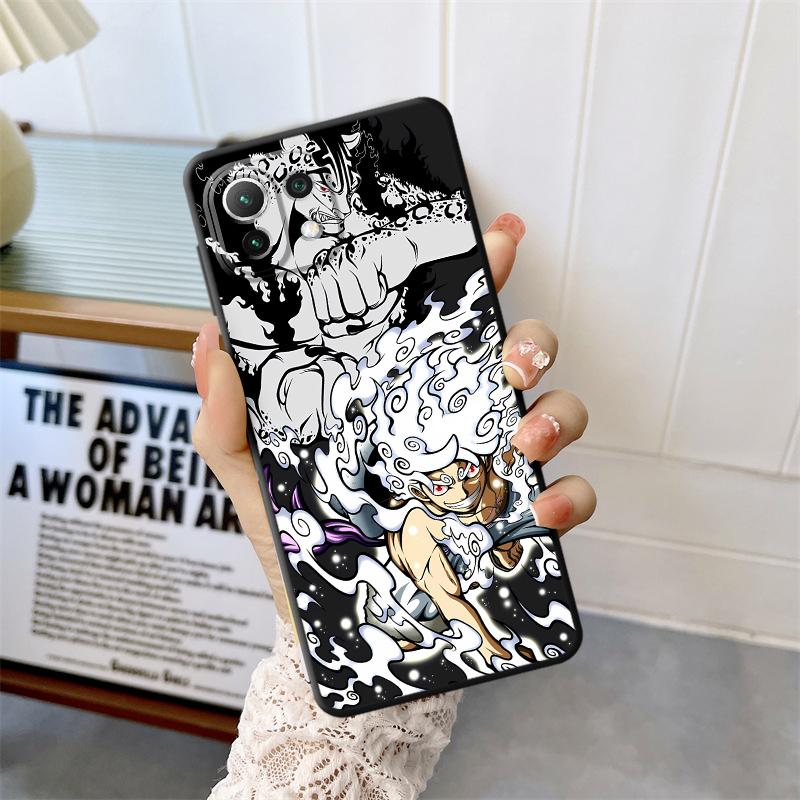 One Piece Luffy Zoro Anime Case for Xiaomi Mi 13Lite 10T 11 Lite 12 Lite 12x 12T 14 Pro 15 11T Pro Black Soft Shell