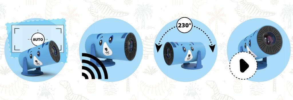 Kiano Kid Projector Blue Dog HD Portable Projector
