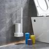 Disposable Freestanding Toilet Brush Set with Replacement Heads for Thorough Bathroom Cleaning
