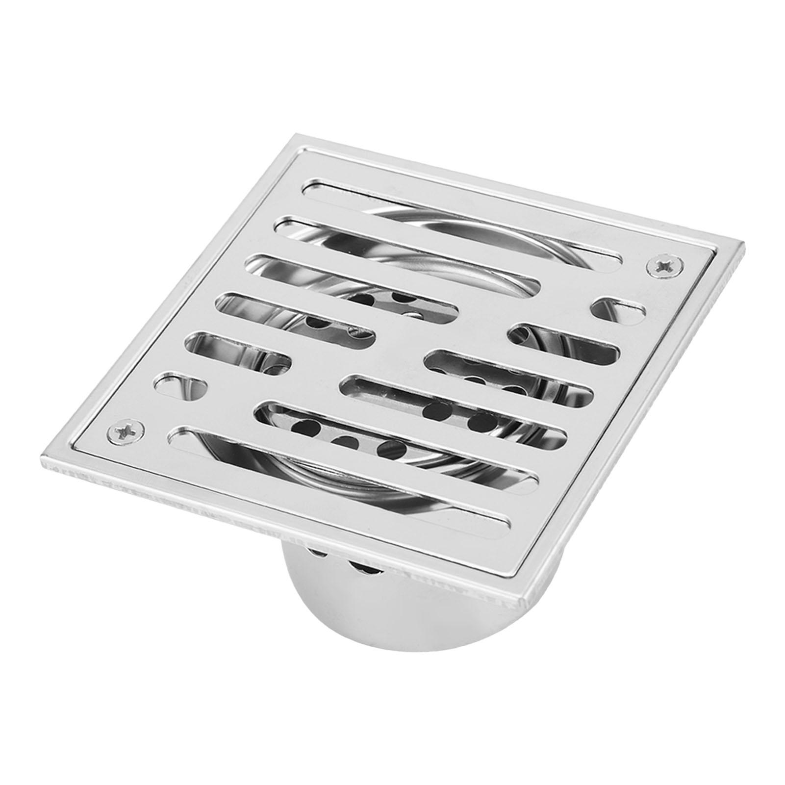 

Stainless Steel Square AntiOdor Bathroom Floor Drain Waste Gate Shower Drainer Large Caliber Type 1