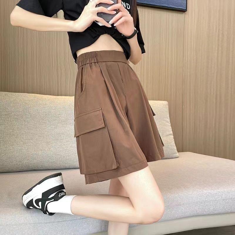 Women's Summer Slimming Ice Silk Wide-Leg Quick-Dry Workwear Shorts