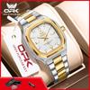 OPK 6044 Quartz Man Watch Steel Strap Waterproof Luminous Auto Date Men's Wristwatches Simple Fashion Watches For Men