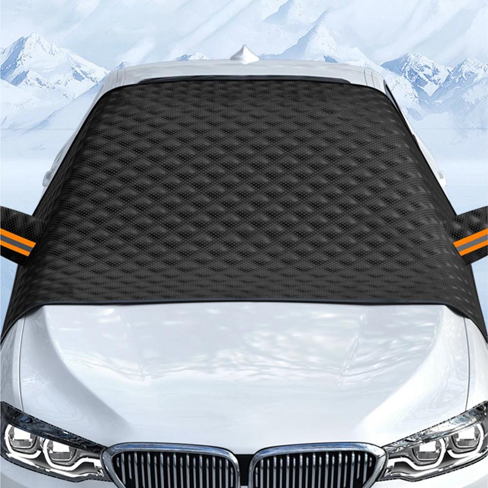 Car Windshield Snow Cover with 12 Magnets on The Inside Fit for Cars Trucks SUVs with Magnetic Closure