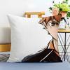 HHaikyuu Cushion Cover Washable Linen Pillowcase Soft  for Sofa Bed Cozy Home Room Decor