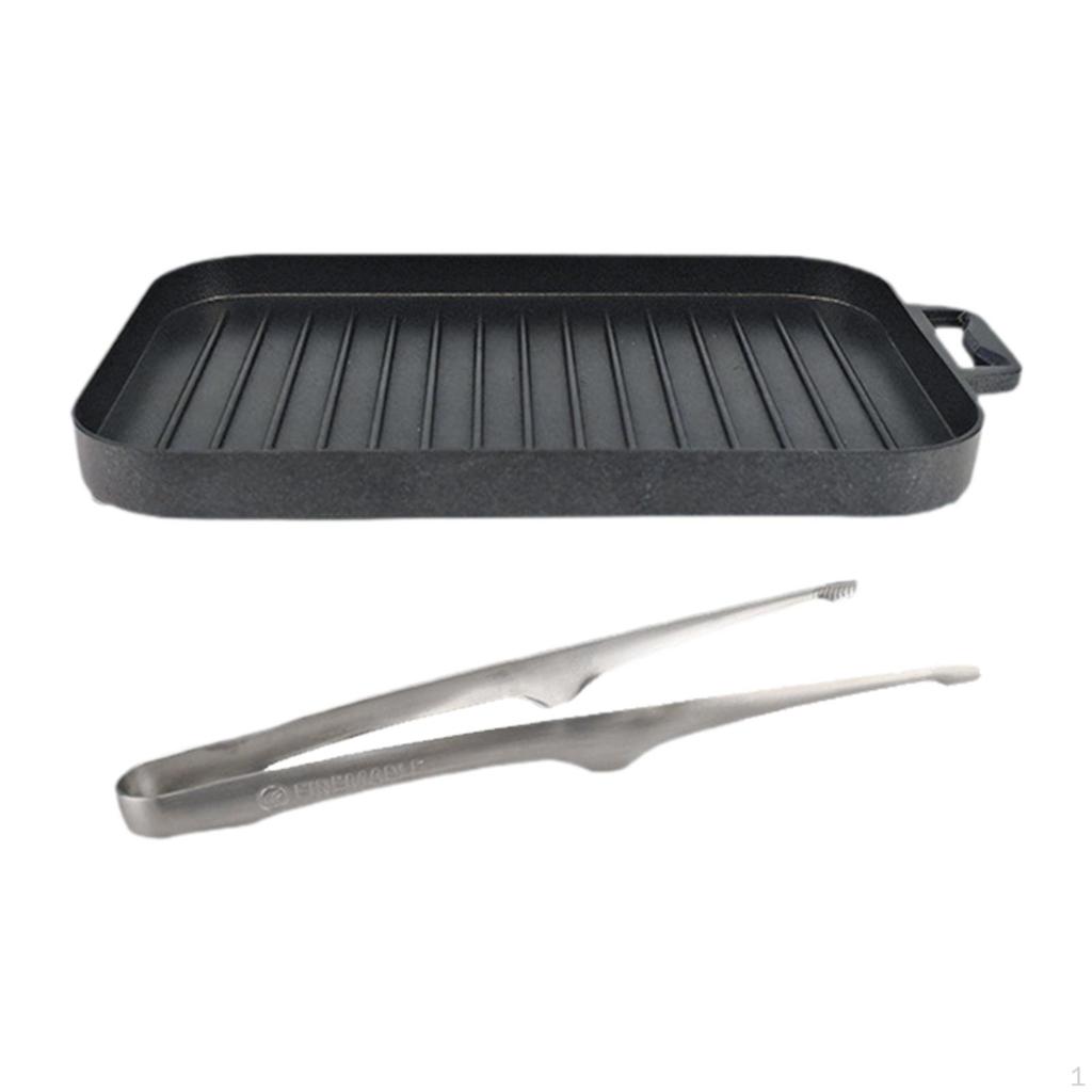 Camping Grilling Pan Baking Portable Bakeware Utensils Grill Plate BBQ Griddle for Travel