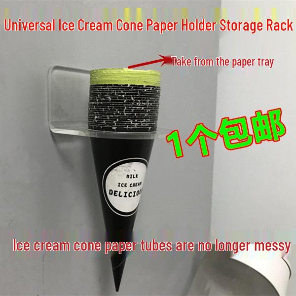 Universal Ice Cream Cone Holder & Dispenser for Crispy Egg Roll Cones