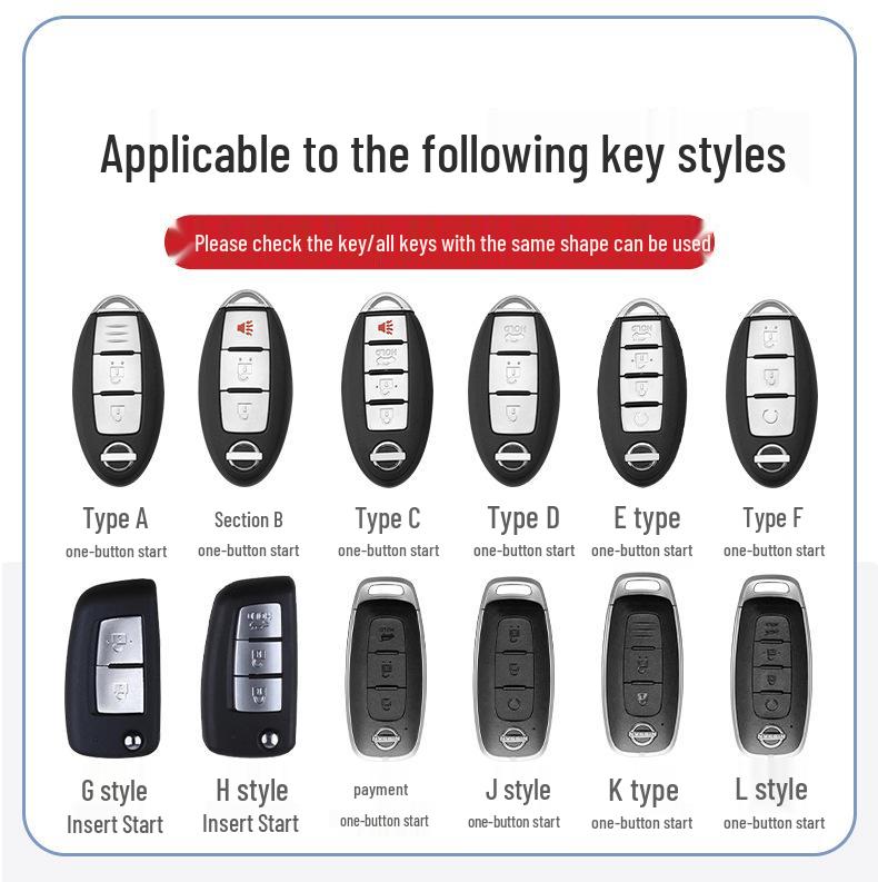 2023 Nissan 14th Gen Sylphy, Altima, Qashqai, Tiida, Bluebird Key Cover Shell