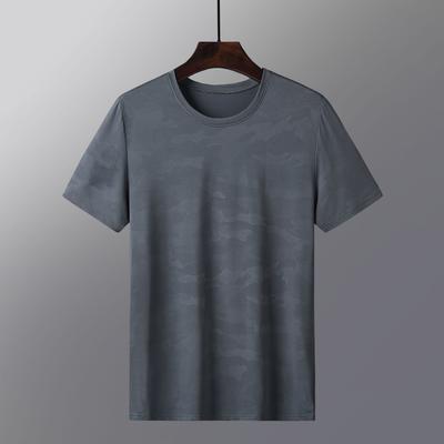 Quick Drying Clothes Men's Short Sleeved Loose Top Half Sleeved Women's Solid Color T-shirt Large Sports Ice Silk T-shirt