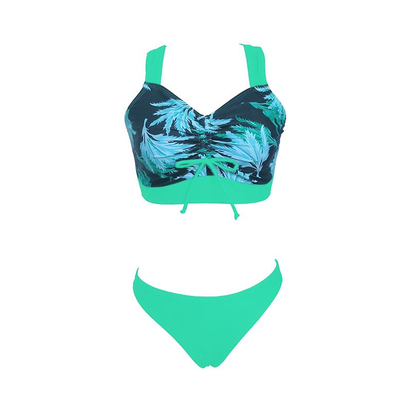 Female Summer Bikini Sets Swimsuit Women Bathing Suit Ladies Push Up Printed Three-piece Swimwear Beach Swimming Suits