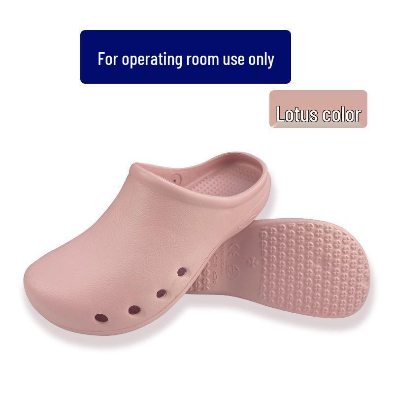 Non-Slip Closed Toe Surgical Slippers: Lab & Operating Room Protective Footwear for Nurses