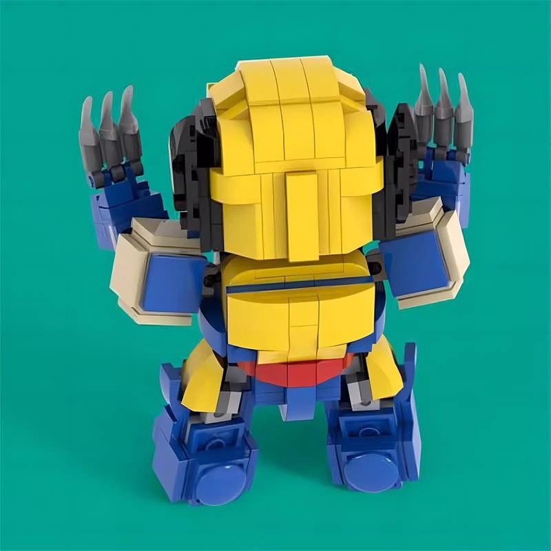 M Small Particle Building Block Marvel Wolverine, Compatible With Lego Assembled Toys Movie Periphery Children'S Educational Toys