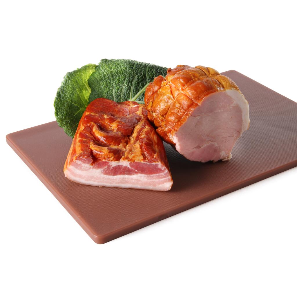 Haccp Cutting Board for Meat and Cold Cuts 450x300mm Brown - Hendi 825556