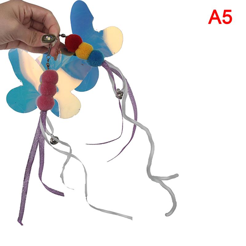 

Дразнилка для кошек Сменная насадка Забавная бабочка Дразнилка-палочка для котят Сменная насадка Плюшевая кисточка Игрушки для кошек Товары для питомцев as the picture