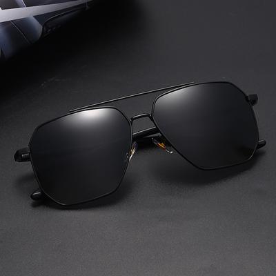 Men Black Polarized Sunglasses Vintage Design UV400 Anti Glare Driving Fishing Glasses Fashion Sun Glasses
