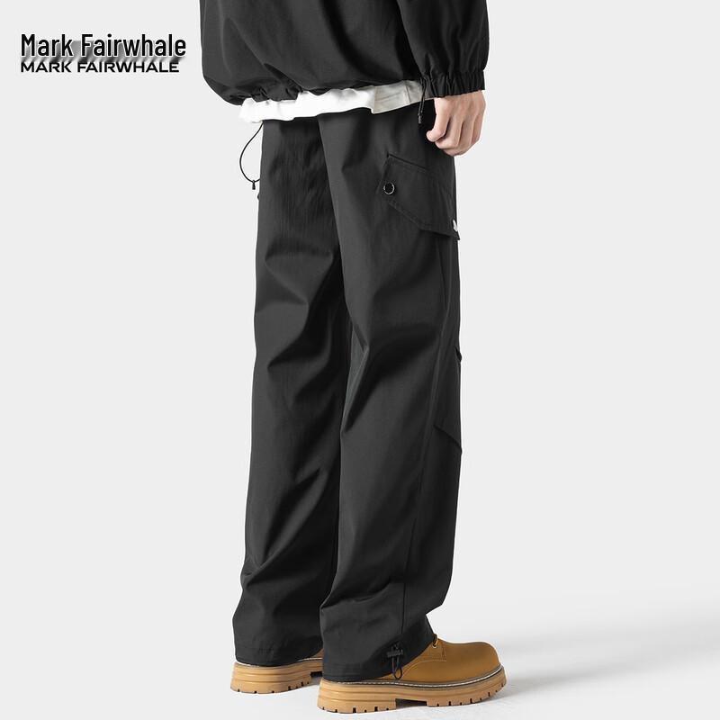 Mark Fairwhale Men's Loose Fit Straight Cargo Pants